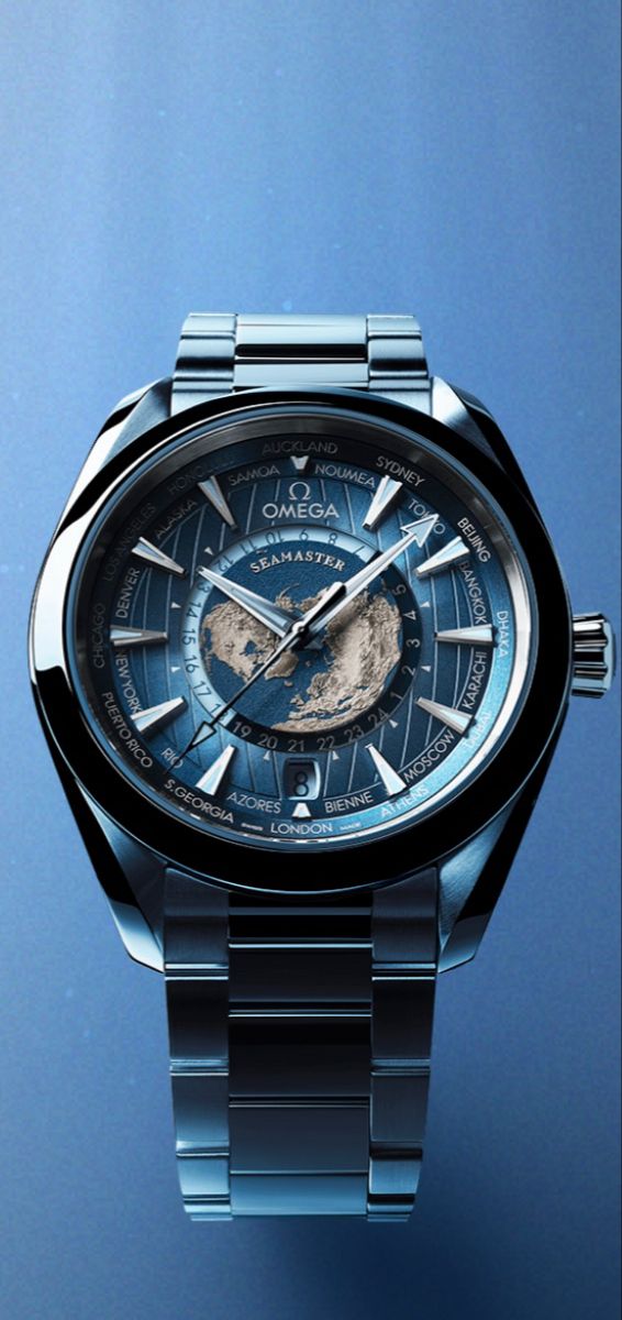 ZUIZ & Co. Omega Blue Dial – Silver Stainless Steel Luxury Watch